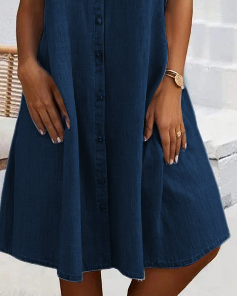 Luna | Women's Lightweight Denim-look Dress – Denim