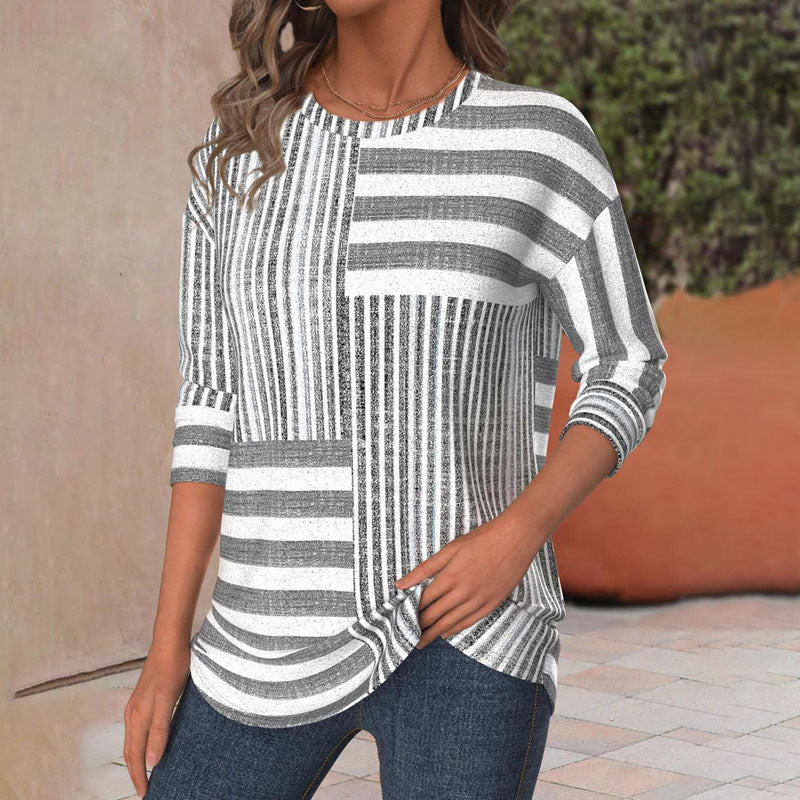 Gail | Women's Striped Comfort Blouse – Striped, Casual