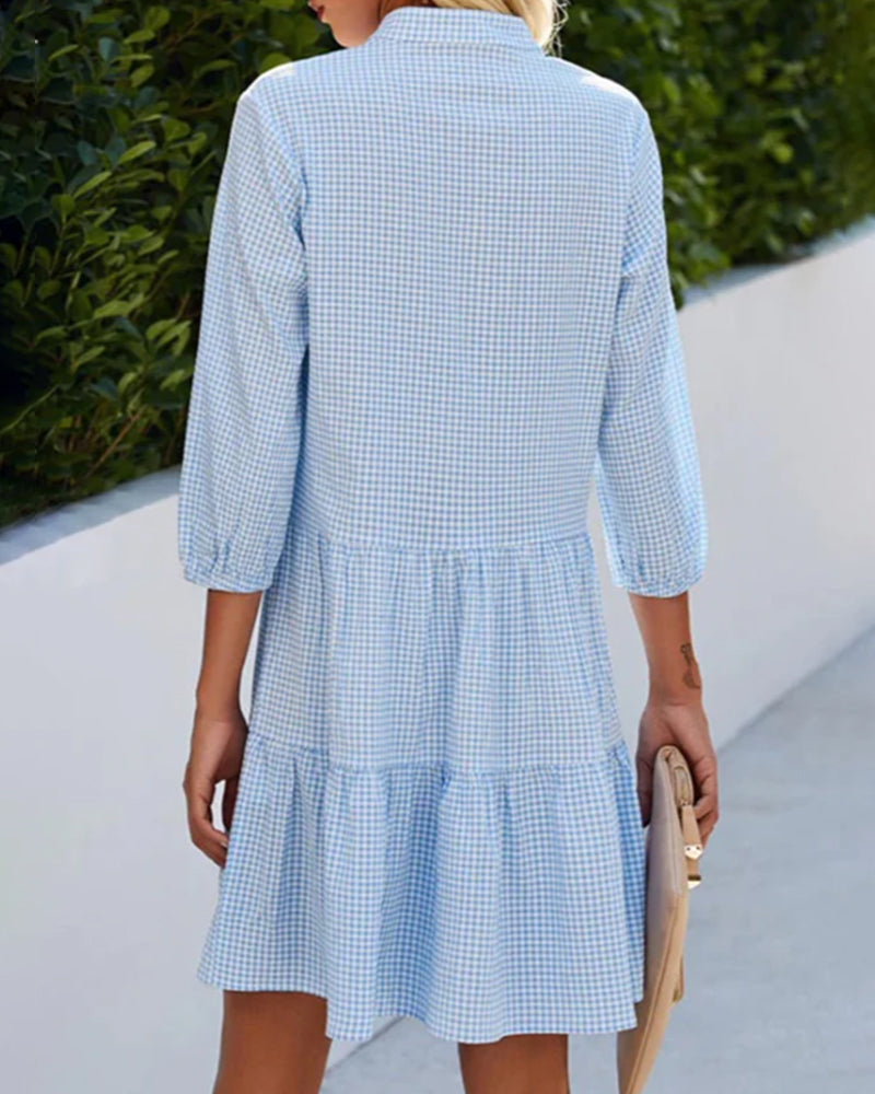 Shannon | Women's Summer Check Dress – Summer