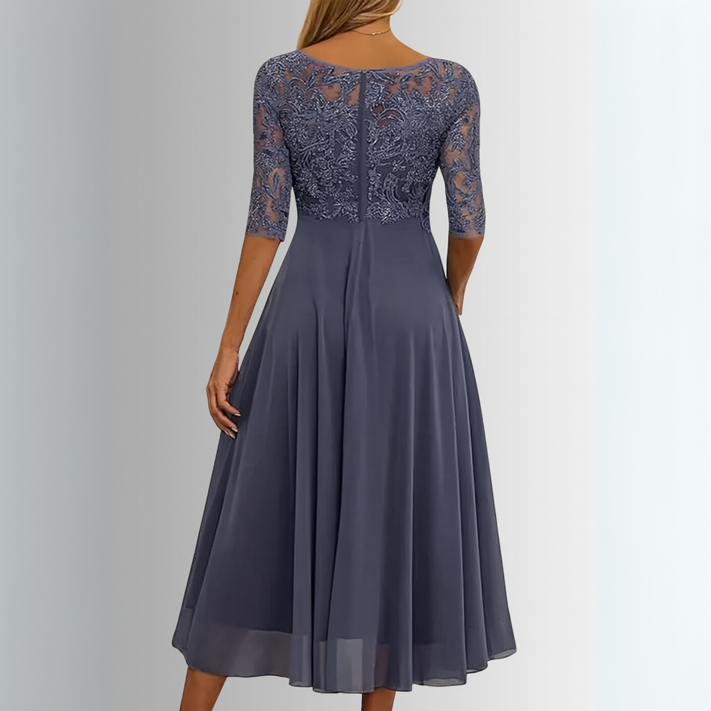 Lynn | Women's Elegant Lace Dress – Lace Detail, Elegant