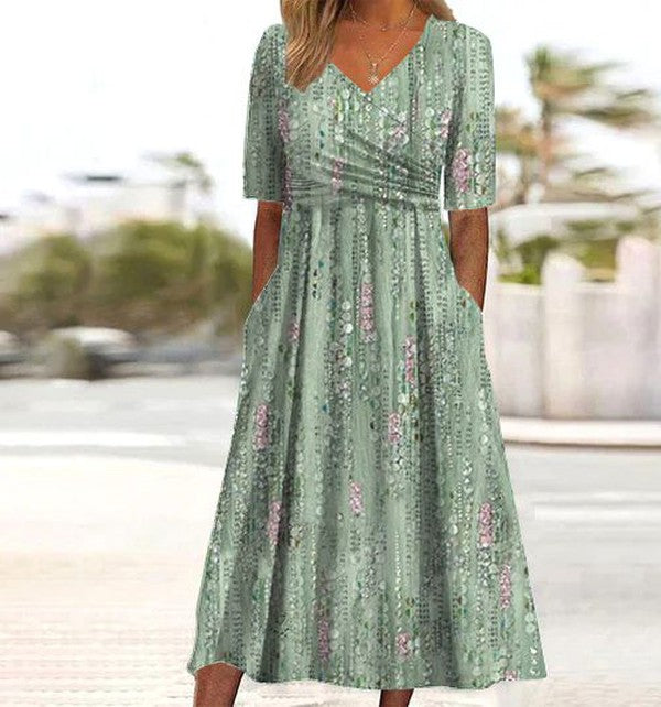 Sheri | Women's Elegant Floral Summer Dress – Floral Print, Elegant