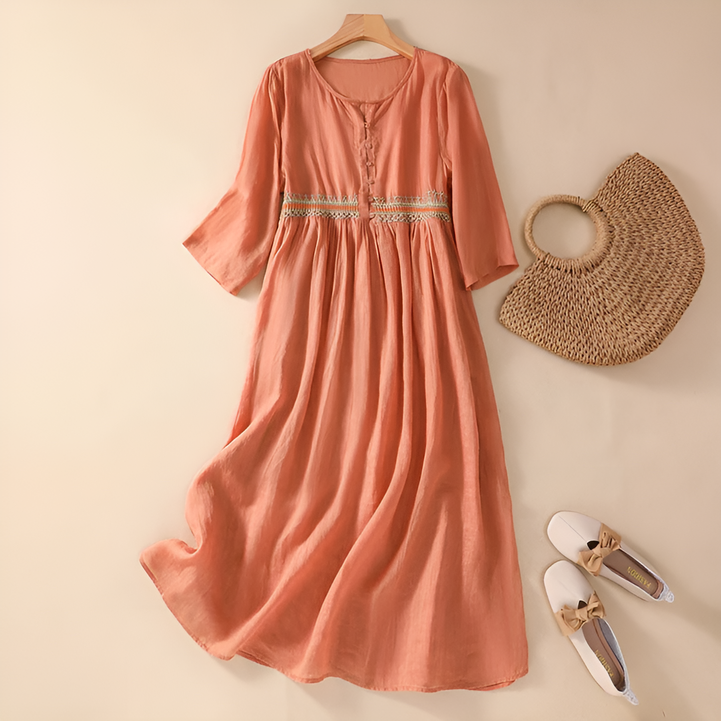 Freya | Women's Pattern Midi Dress – Midi