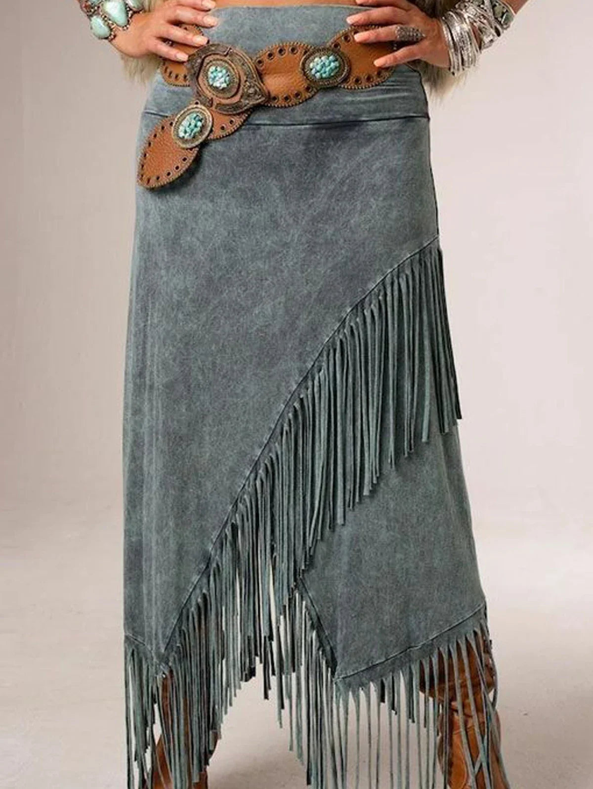 Scout | Women's A-Line Maxi Fringe Skirt – Feminine