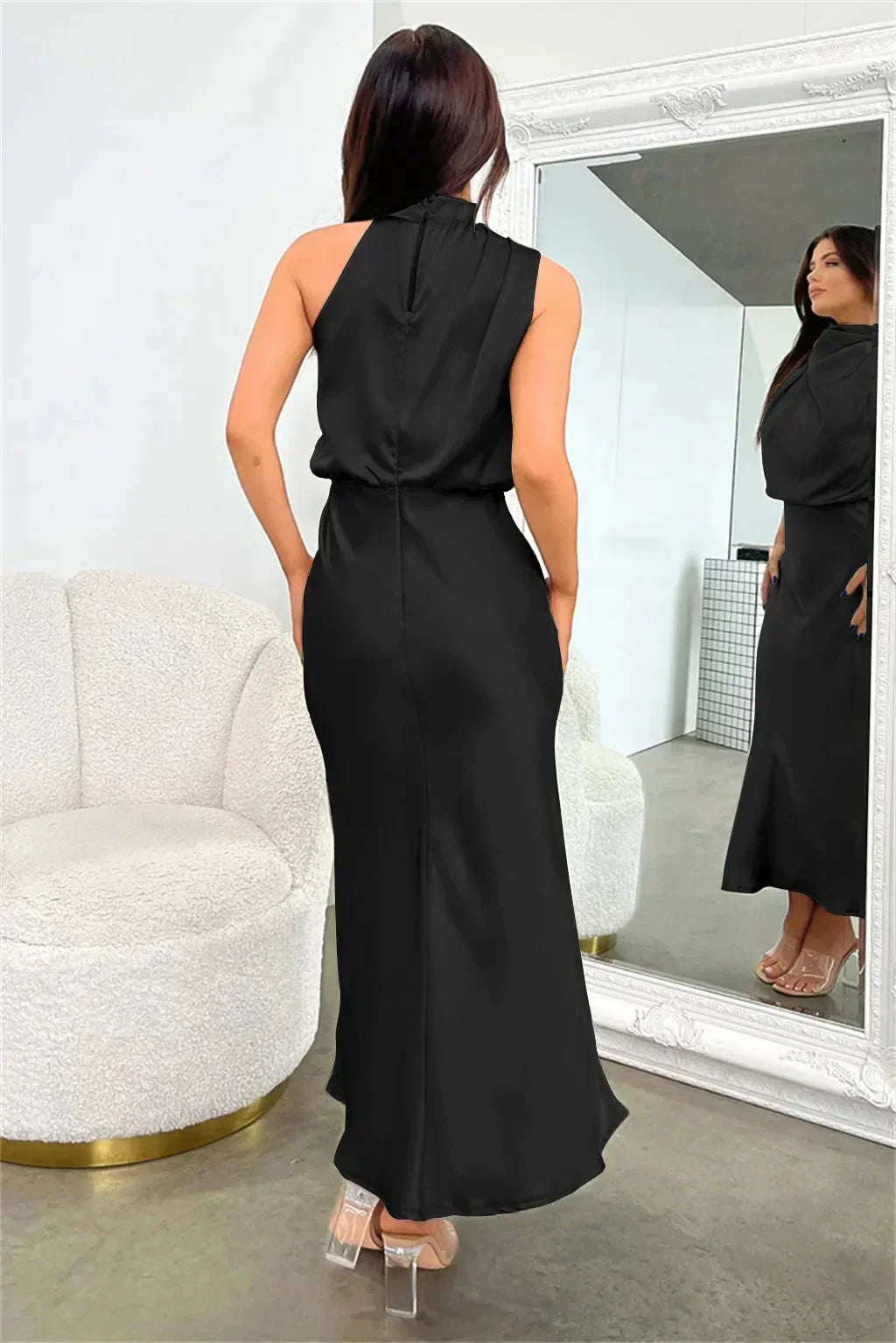 Amanda | Women's Elegant Halter Evening Dress – Elegant