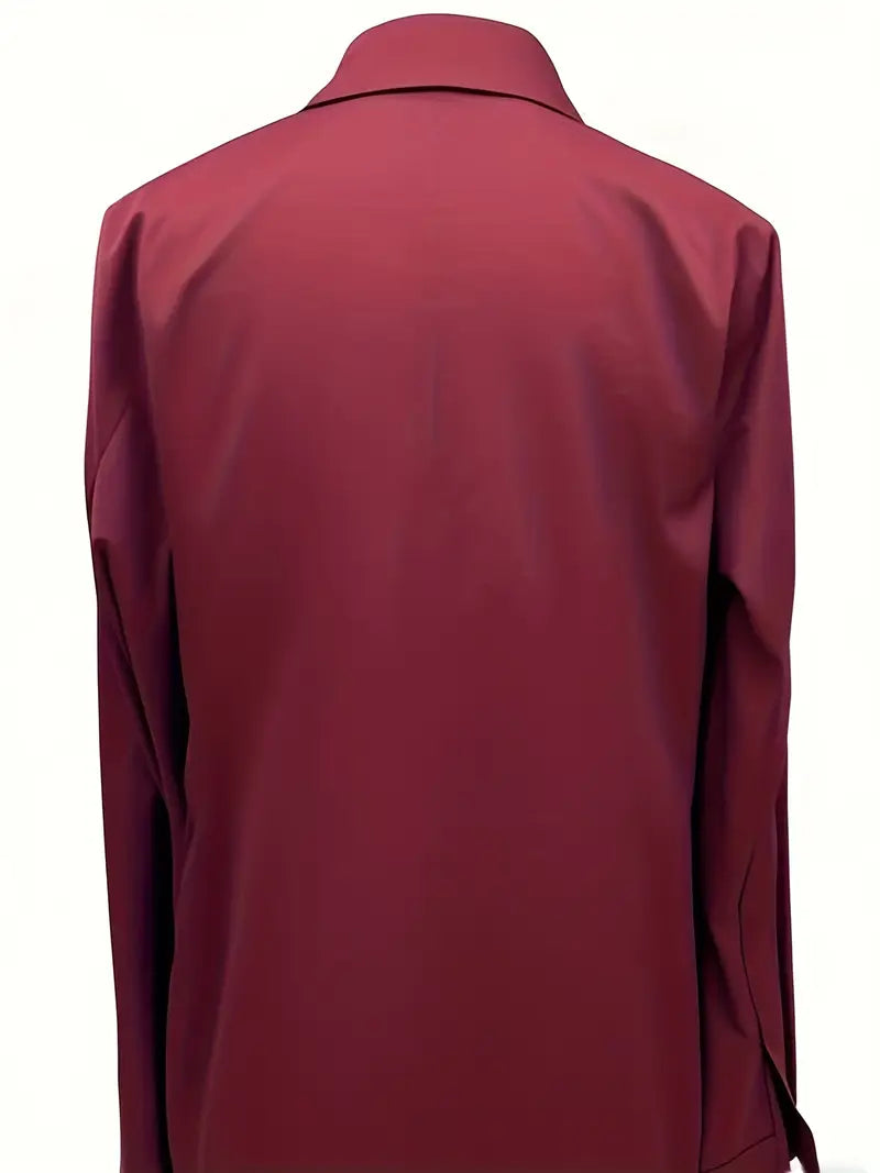 Kathy | Women's Premium V-Neck Satin Blouse – V-Neck, Satin