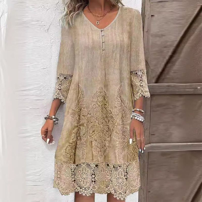 Georgia | Women's Floral Midi Dress – Midi, Floral Print
