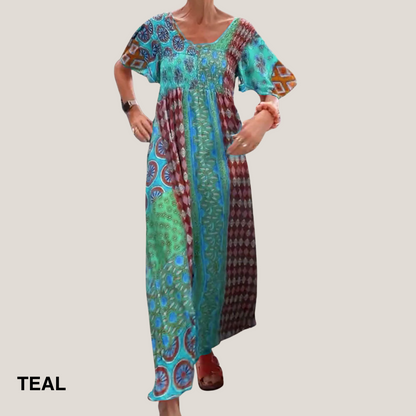 Judith | Women's Elegant Paisley Midi Dress – Midi, Elegant