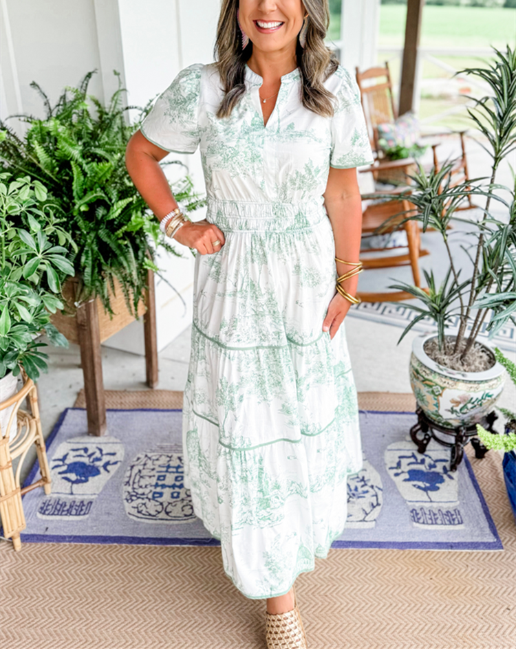 Valerie | Women's Classic Toile Maxi – Maxi