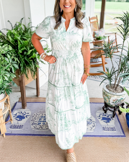 Valerie | Women's Classic Toile Maxi – Maxi