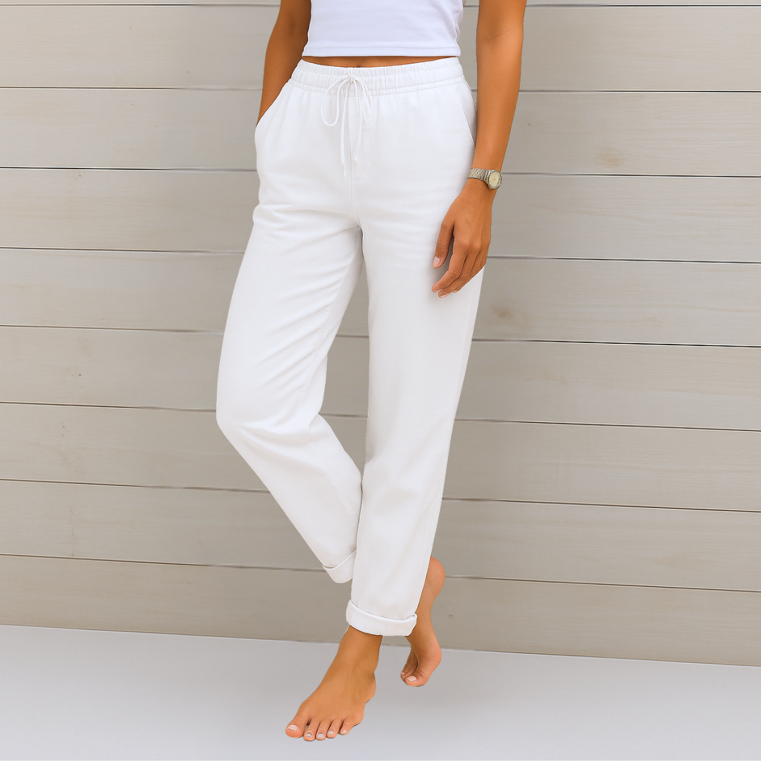 Denise | Women's Premium Breathable Pants with Elastic Waist – Comfortable Fit