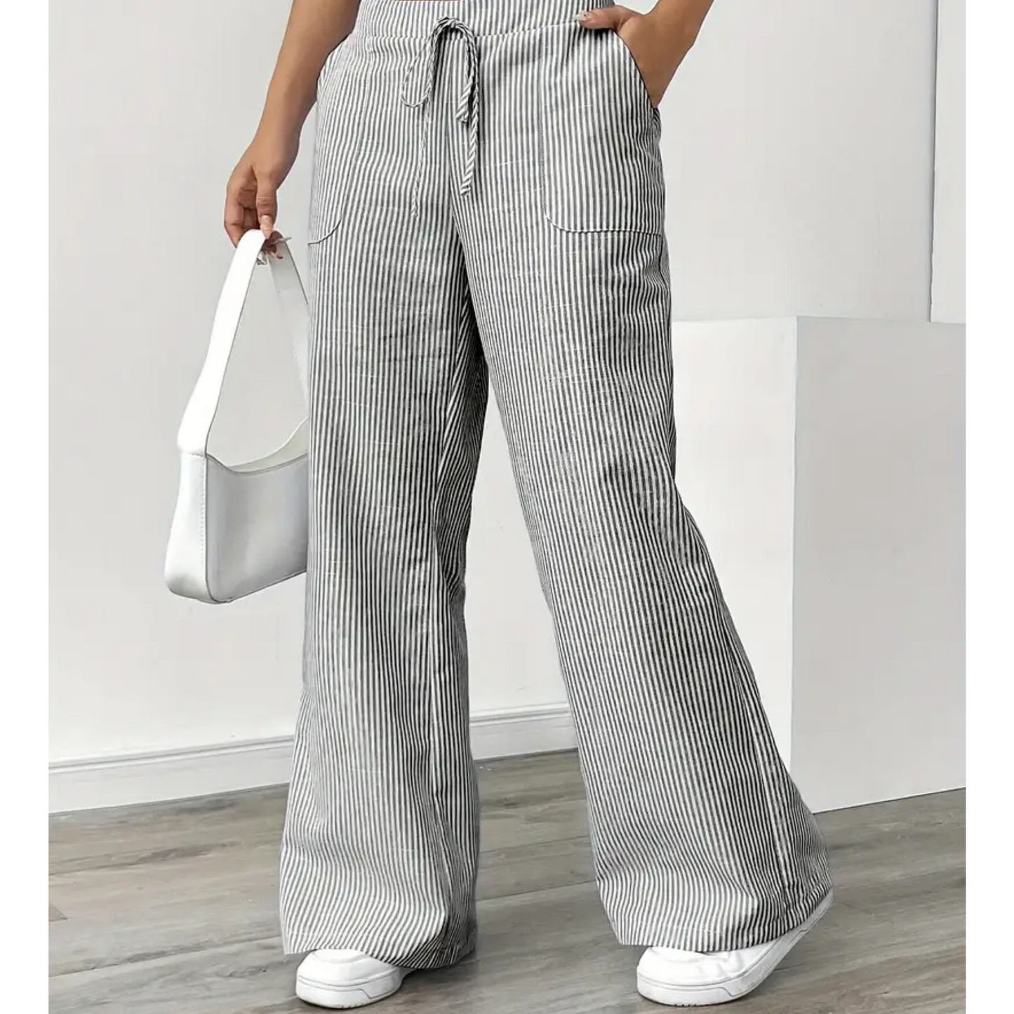 Madeline | Women's Striped Pant With Pockets