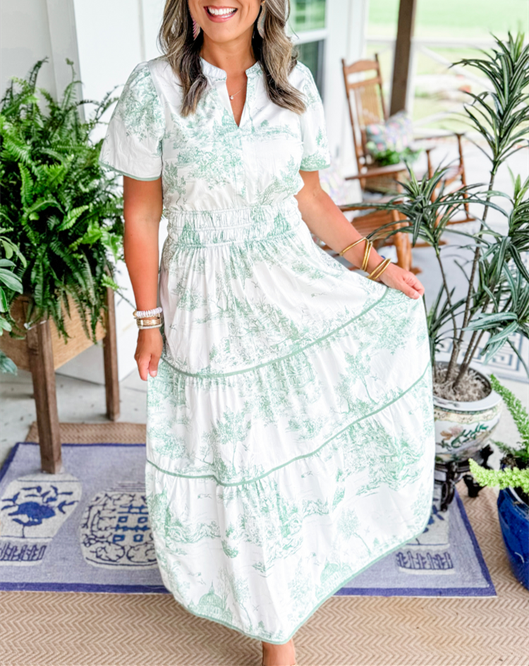 Valerie | Women's Classic Toile Maxi – Maxi