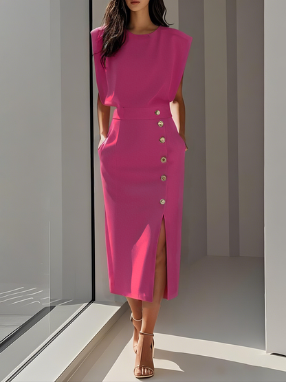 Beverly | Women's Effortless Charm Midi Dress