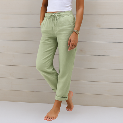 Denise | Women's Premium Breathable Pants with Elastic Waist – Comfortable Fit