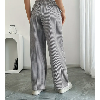 Madeline | Women's Striped Pant With Pockets