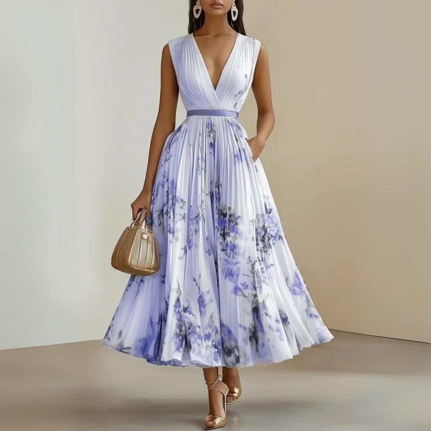 Ivy | Women's Flowy Sleeveless Summer Maxi Dress – Maxi, Sleeveless