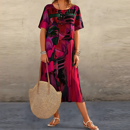 Georgia | Women's Elegant Floral Dress – Floral Print, Elegant