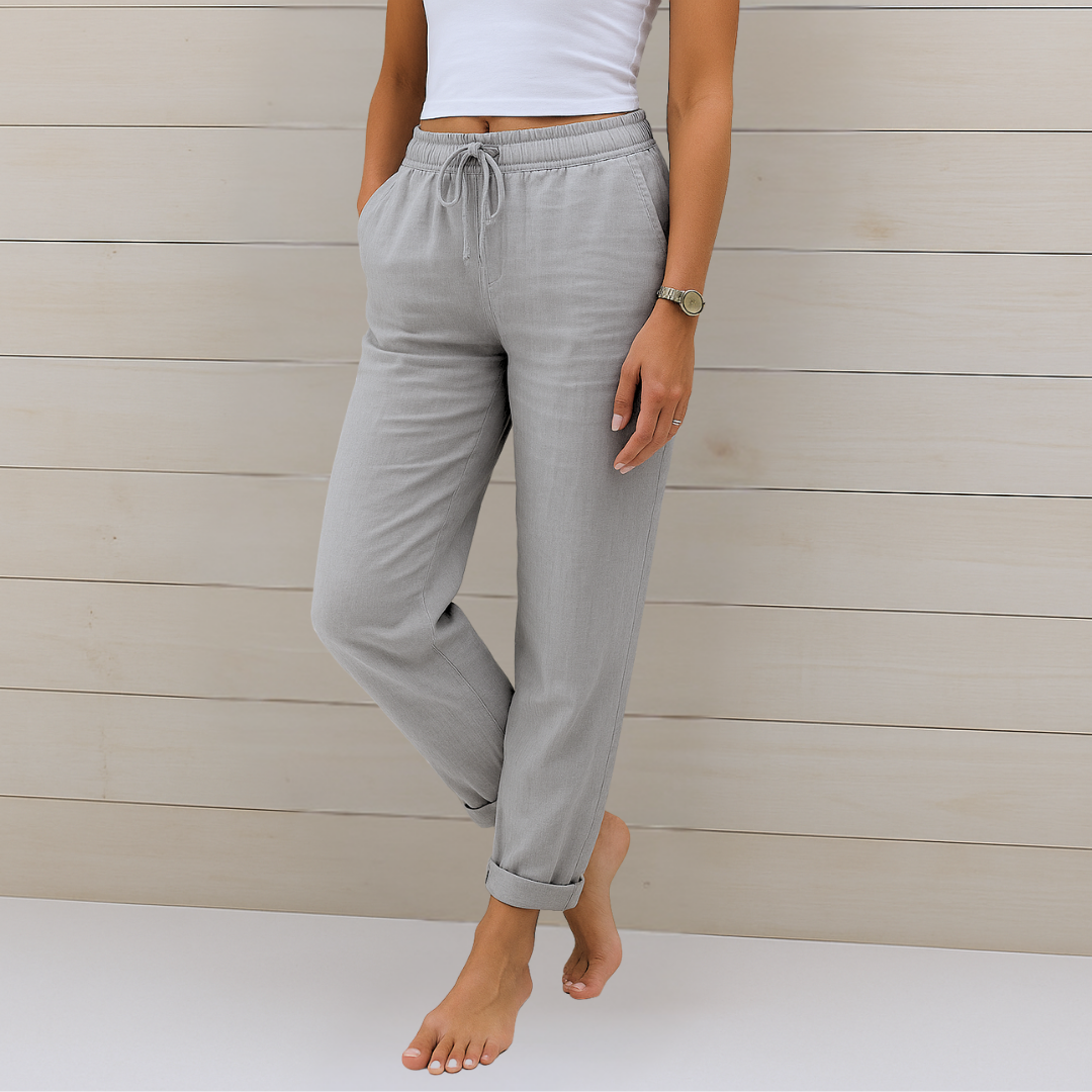 Denise | Women's Premium Breathable Pants with Elastic Waist – Comfortable Fit