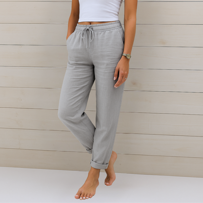 Denise | Women's Premium Breathable Pants with Elastic Waist – Comfortable Fit