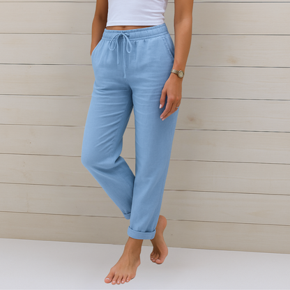Denise | Women's Premium Breathable Pants with Elastic Waist – Comfortable Fit