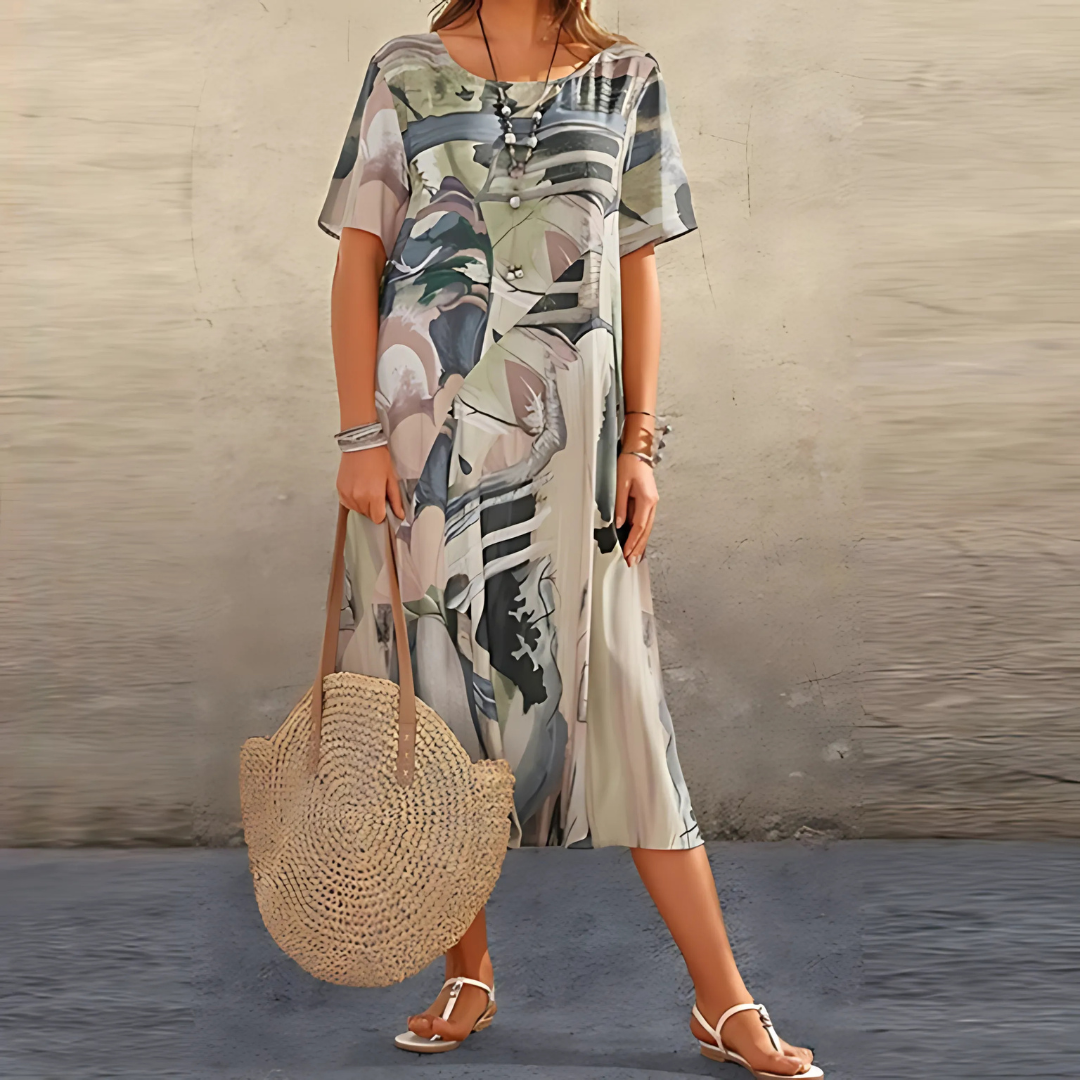 Georgia | Women's Elegant Floral Dress – Floral Print, Elegant