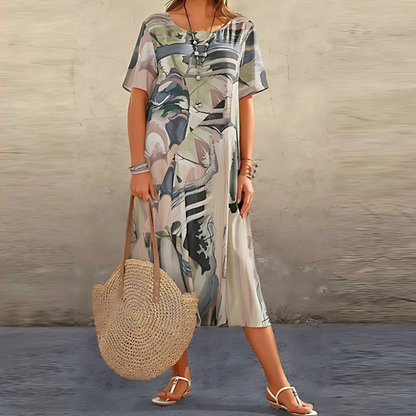 Georgia | Women's Elegant Floral Dress – Floral Print, Elegant