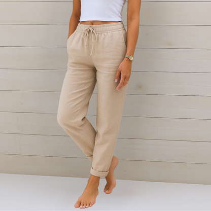 Denise | Women's Premium Breathable Pants with Elastic Waist – Comfortable Fit