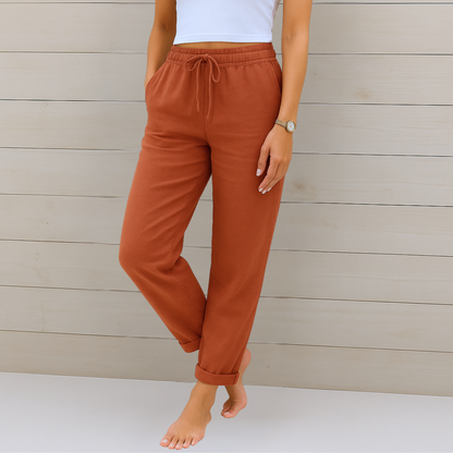 Denise | Women's Premium Breathable Pants with Elastic Waist – Comfortable Fit