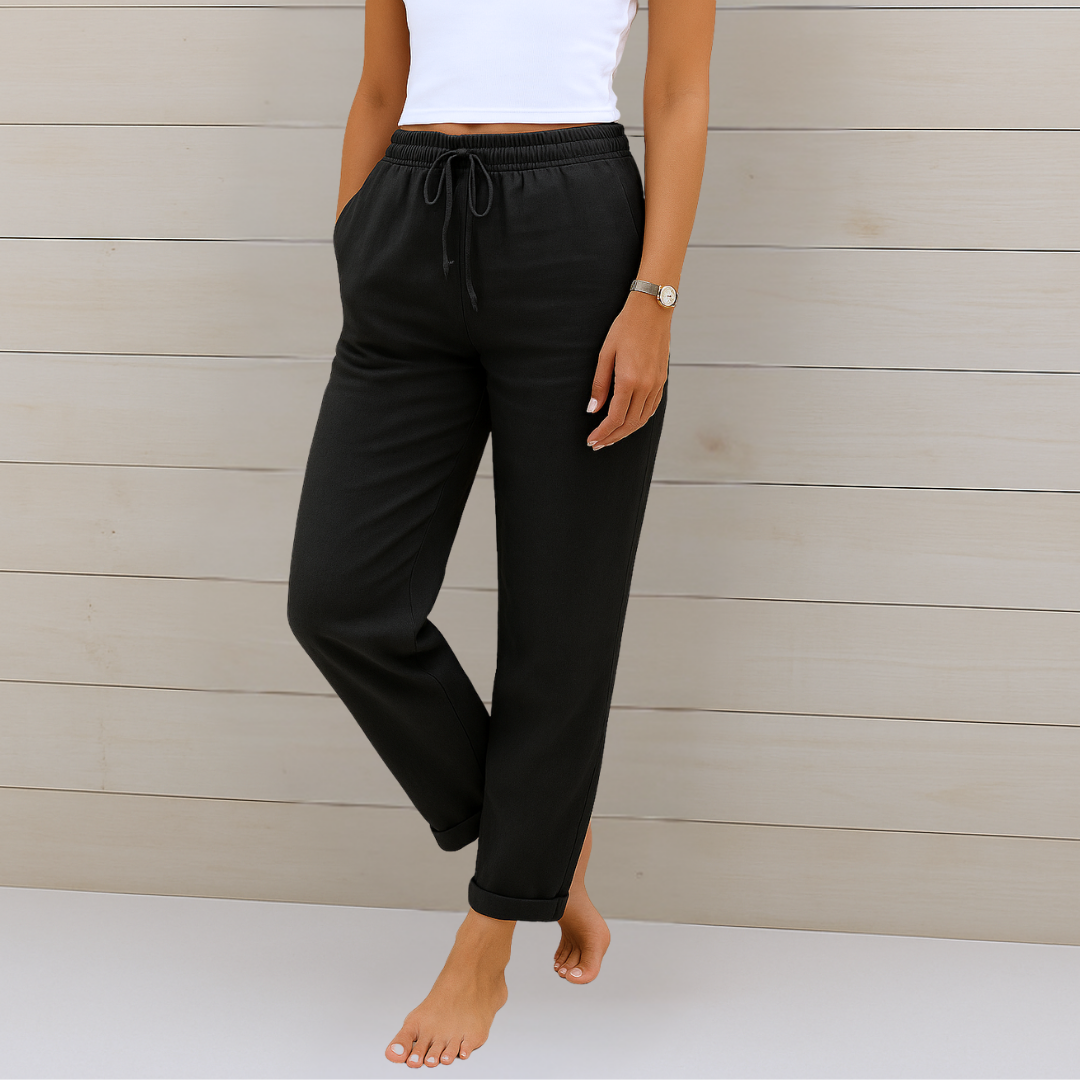 Denise | Women's Premium Breathable Pants with Elastic Waist – Comfortable Fit