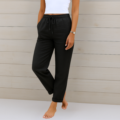 Denise | Women's Premium Breathable Pants with Elastic Waist – Comfortable Fit