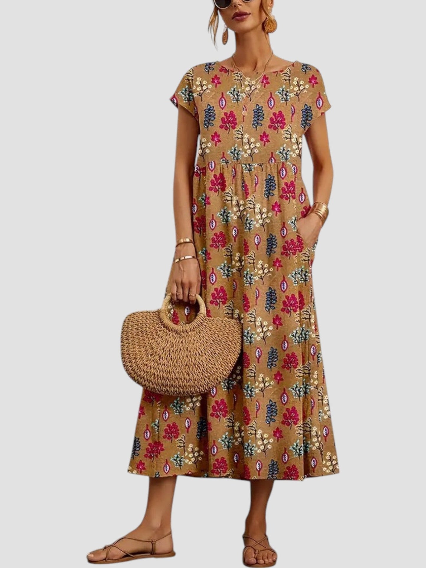 Amelia | Women's Vintage Maxi Dress – Maxi