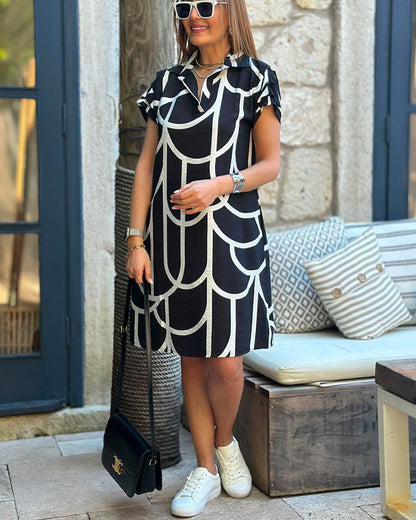 Suzanne | Women's Dress with Short Sleeves – Short Sleeve