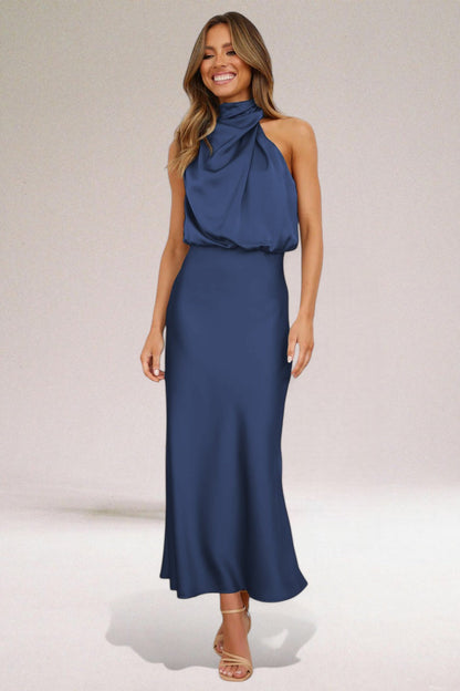 Maria | Women's Elegant Halter Neck Dress – Elegant