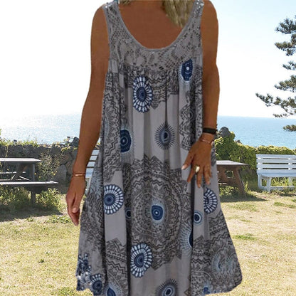 Janelle | Women's Sleeveless Summer Dress – Sleeveless, Summer