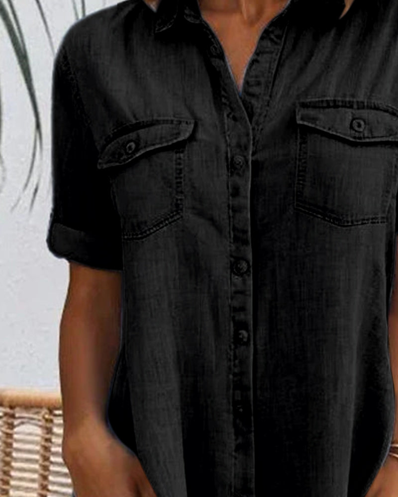 Luna | Women's Lightweight Denim-look Dress – Denim