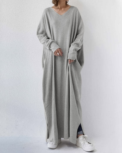 Anya | Women's Elegant Winter Maxi Dress for Women with Long Sleeves
