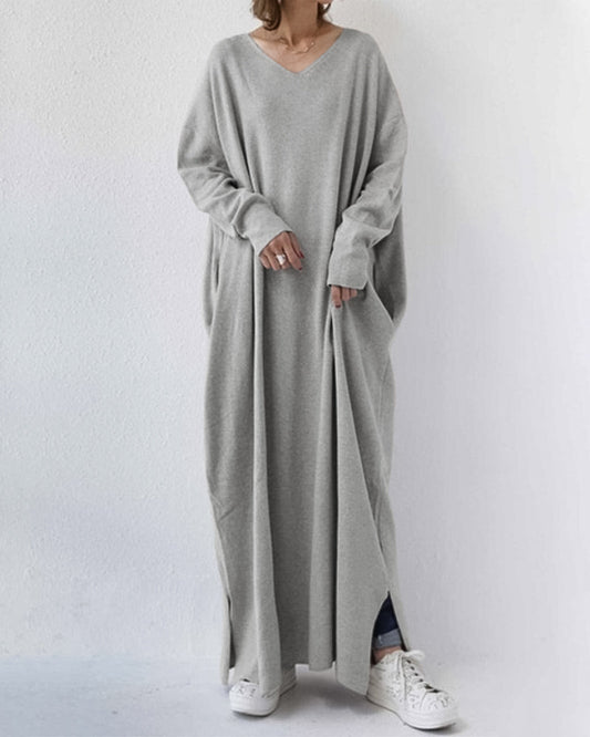 Anya | Women's Elegant Winter Maxi Dress for Women with Long Sleeves – Maxi, Long Sleeve