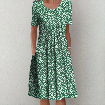 Desiree | Women's Stylish and Casual Floral Dress with Pockets – Floral Print, Casual