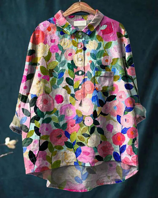 Alexa | Women's Floral Blouse – Floral Print, Casual
