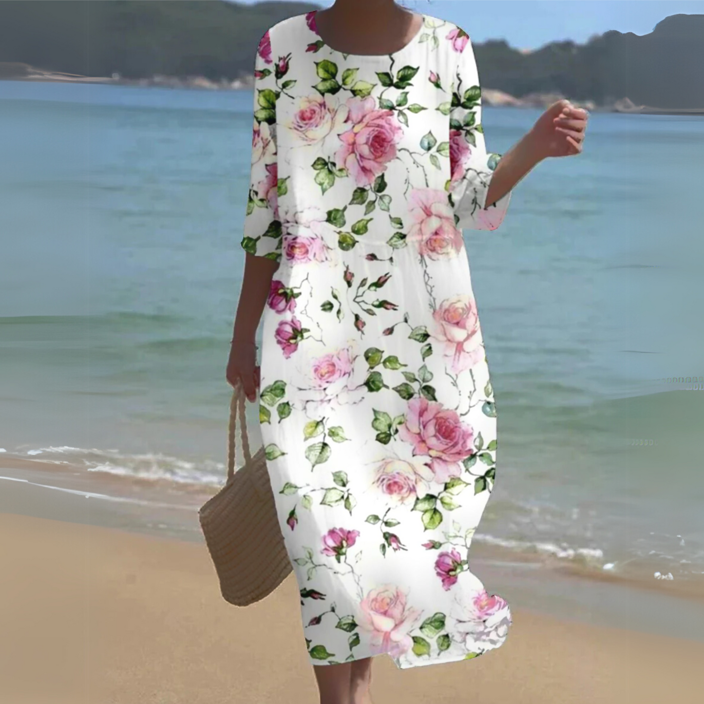 Nina | Women's Women’s Chic Floral Dress – Floral Print