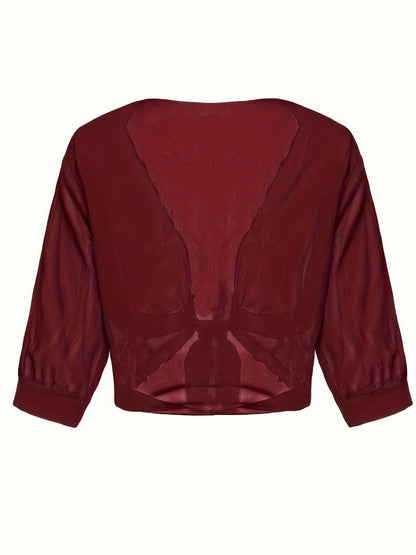 Brenda | Women's Sheer Tie Front Cardigan Open Front Cover Up – Layering