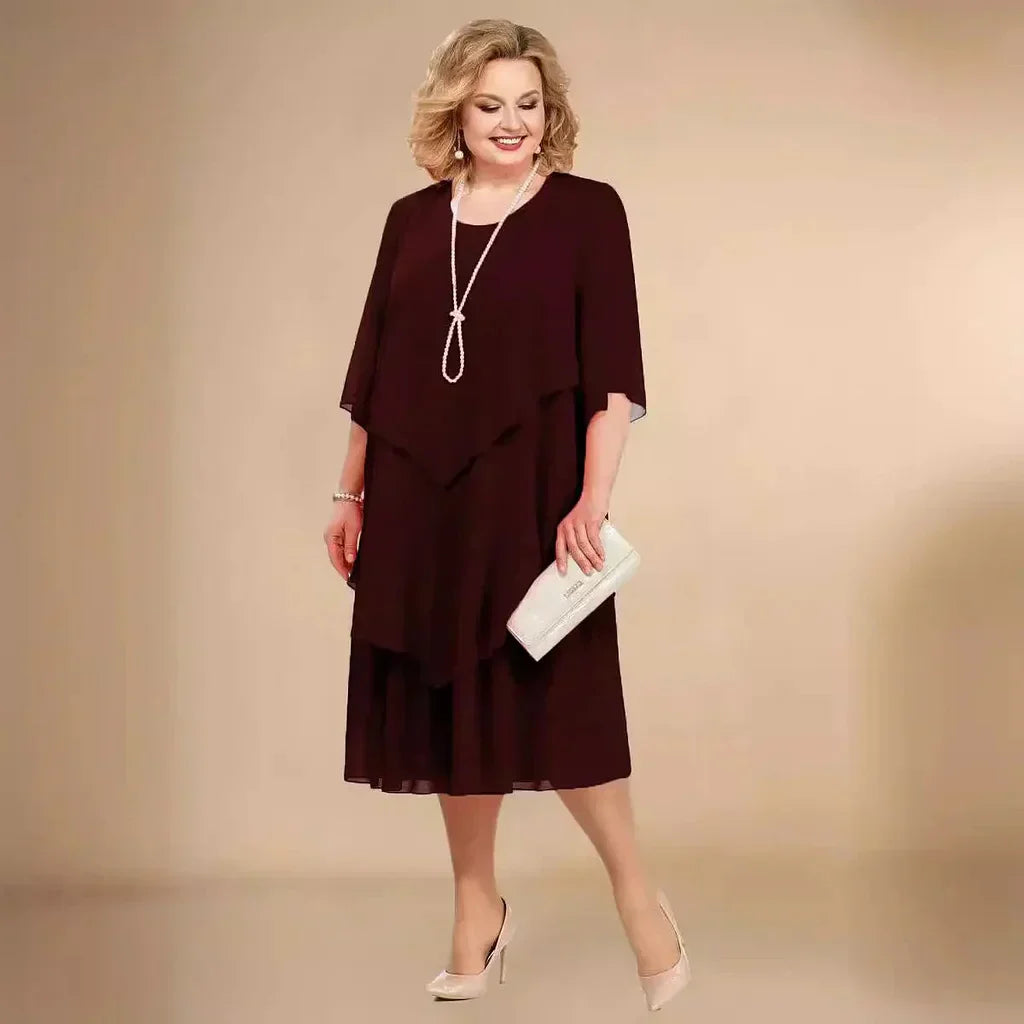 Rosalie | Women's Elegant Chiffon Dress – Chiffon, Elegant