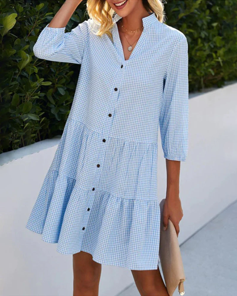 Shannon | Women's Summer Check Dress – Summer