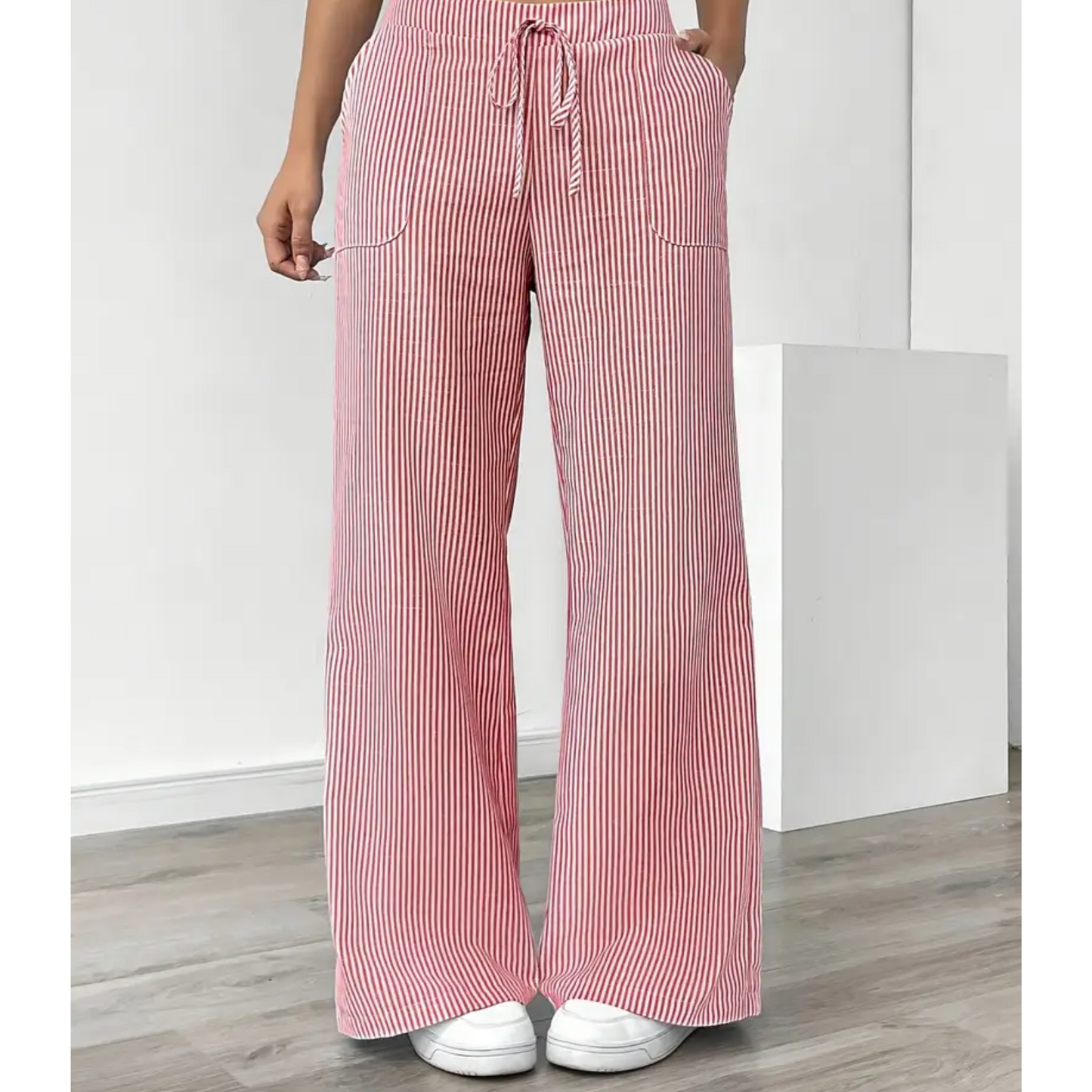 Madeline | Women's Striped Pant With Pockets