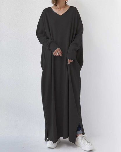 Anya | Women's Elegant Winter Maxi Dress for Women with Long Sleeves