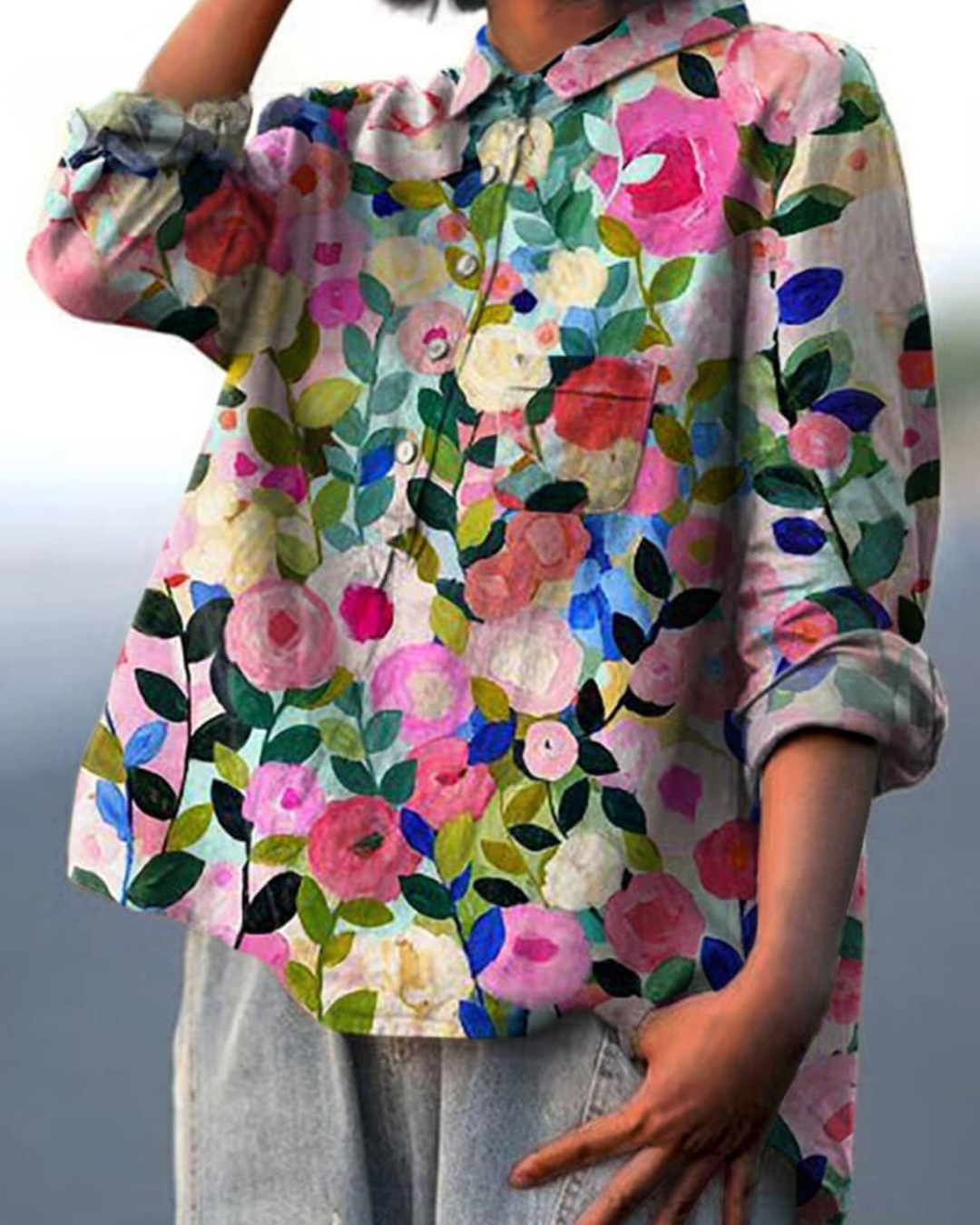 Alexa | Women's Floral Blouse – Floral Print, Casual