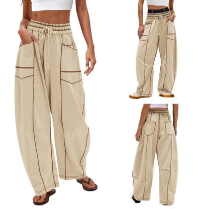 Dorothy | Women's Wide Leg Cargo Pants High Waist Drawstring