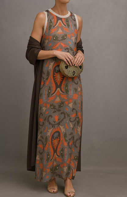 Arlene | Women's Matching Long Dress & Coat Set