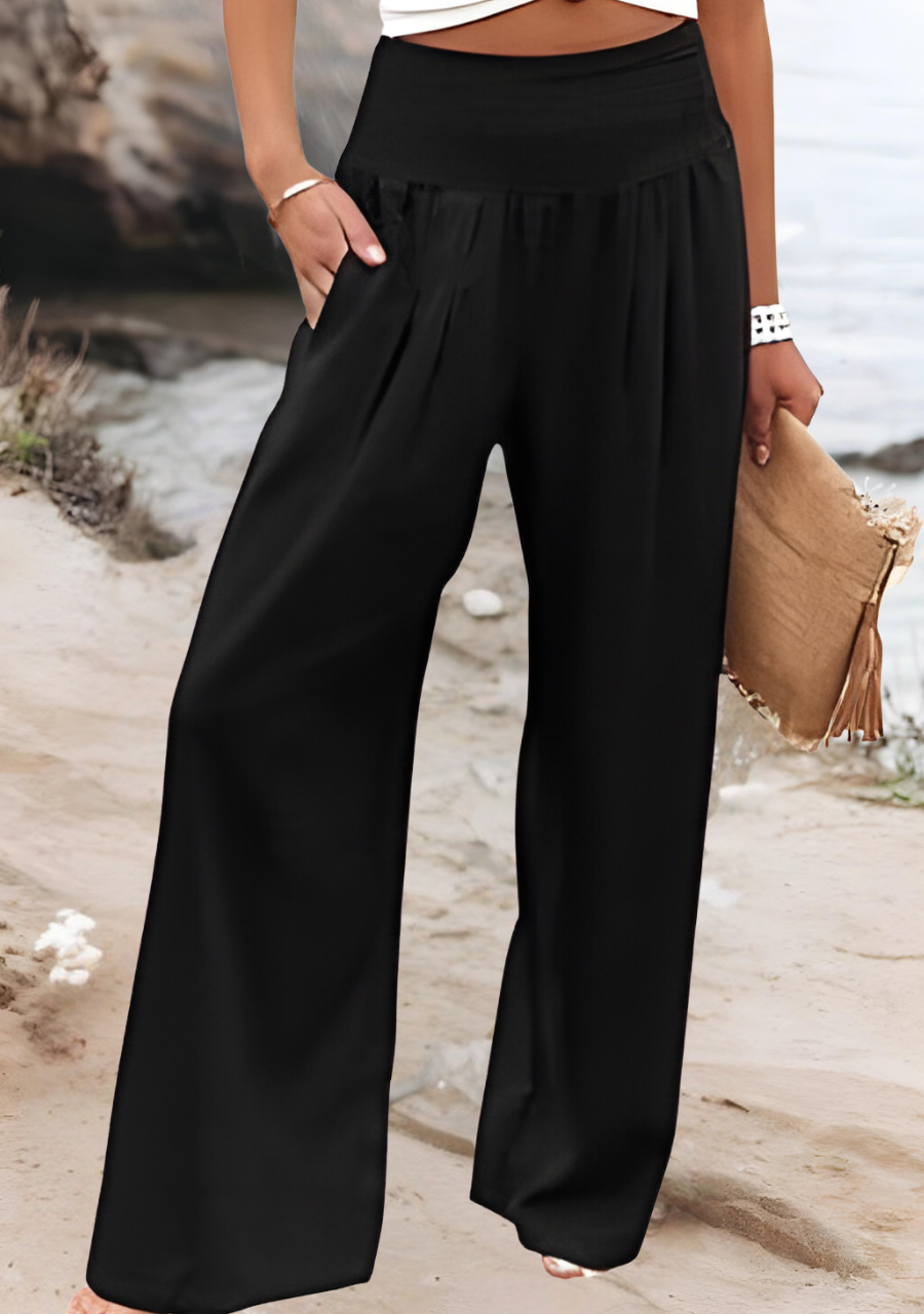 Jade | Women's Flowing Beach Pants with Wide Legs – Comfortable Fit