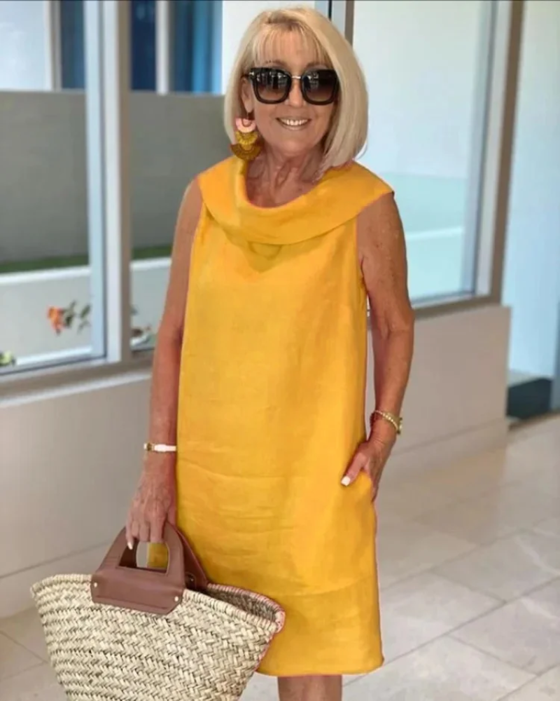 Lydia | Women's Lightweight Dress with Stylish Neckline